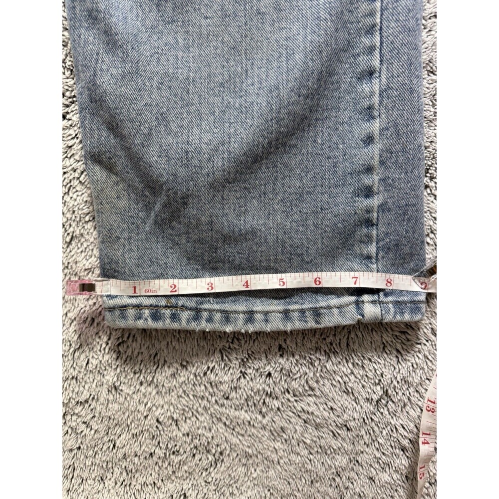VTG Wrangler Jeans 36x32 Distressed Patina Faded Whiskered Grunge Workwear Denim - Picture 10 of 14